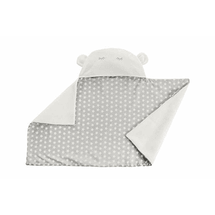 Manta para Bebé Reversible con Capucha 90 x 66 cm – Diseño de Estrellas, Suave, Cálida y Multifuncional