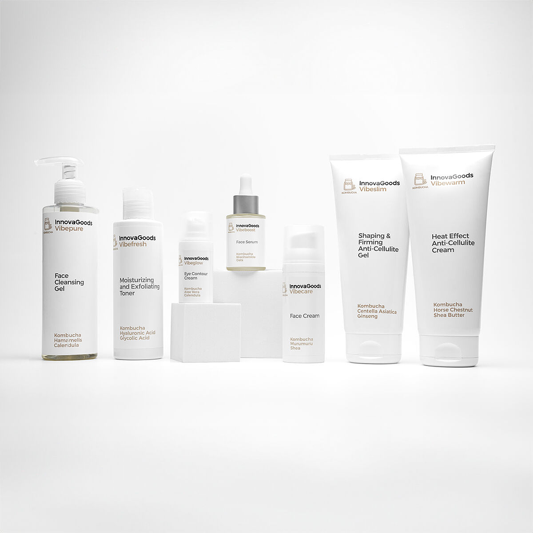 Crema Facial Hidratante Kombucha Vibecare InnovaGoods 50 ml – Cosmética Vegana con Ingredientes Naturales para Todo Tipo de Piel 5