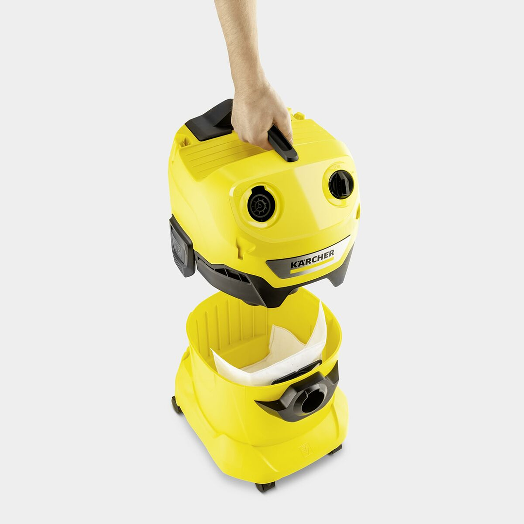 Aspiradora en Seco y Húmedo Kärcher WD 4 V-20/5/22 – Potente 1000 W, Sin Bolsa, Capacidad 20 L para Limpieza Doméstica 2