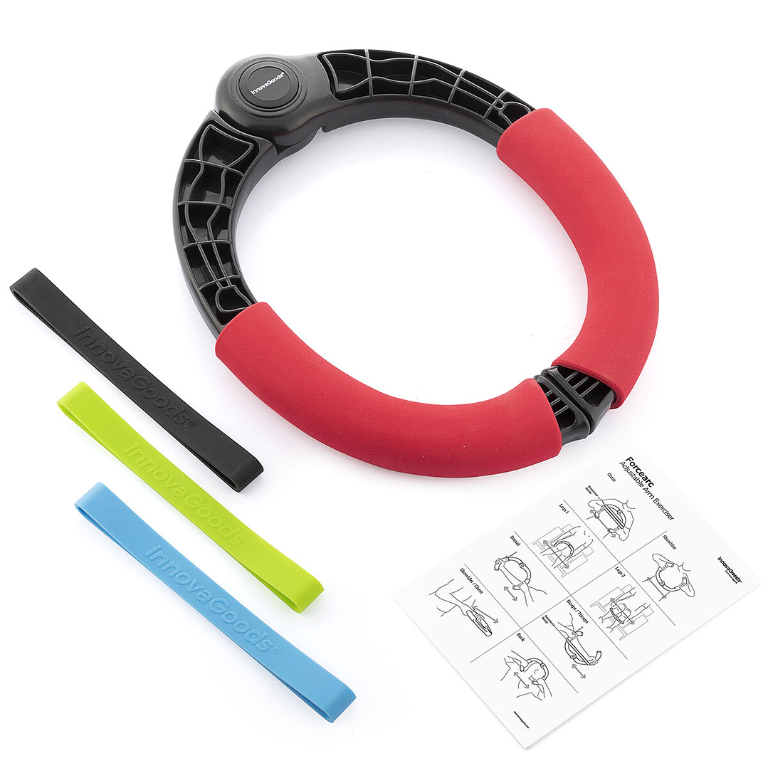 Ejercitador de Brazos Regulable con Bandas de Resistencia Forcearc InnovaGoods – Entrenamiento Fitness en Casa 8