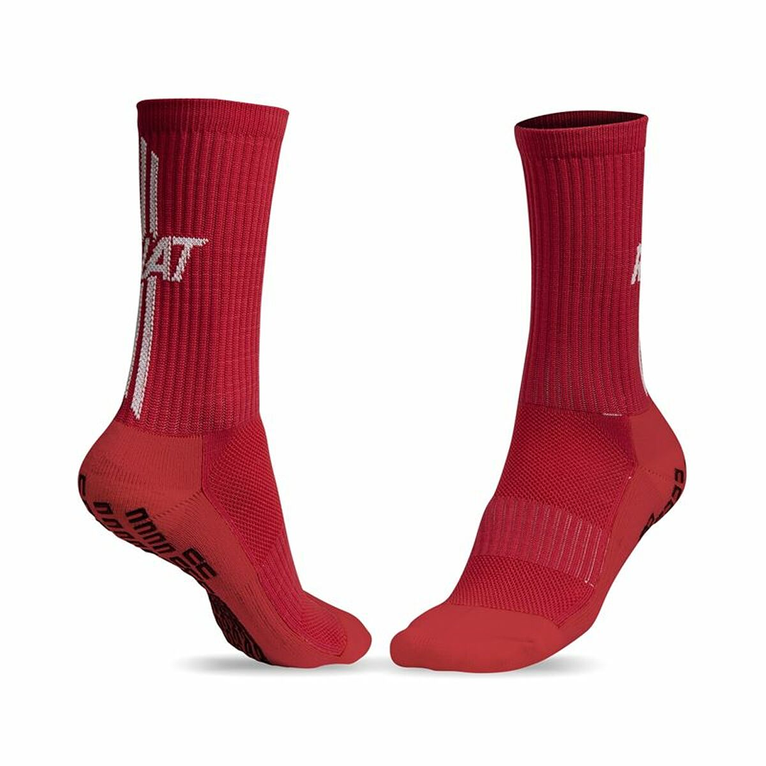 Calcetines Deportivos Rinat Rojos Antideslizantes Unisex para Adultos – Comodidad y Rendimiento en el Deporte 2