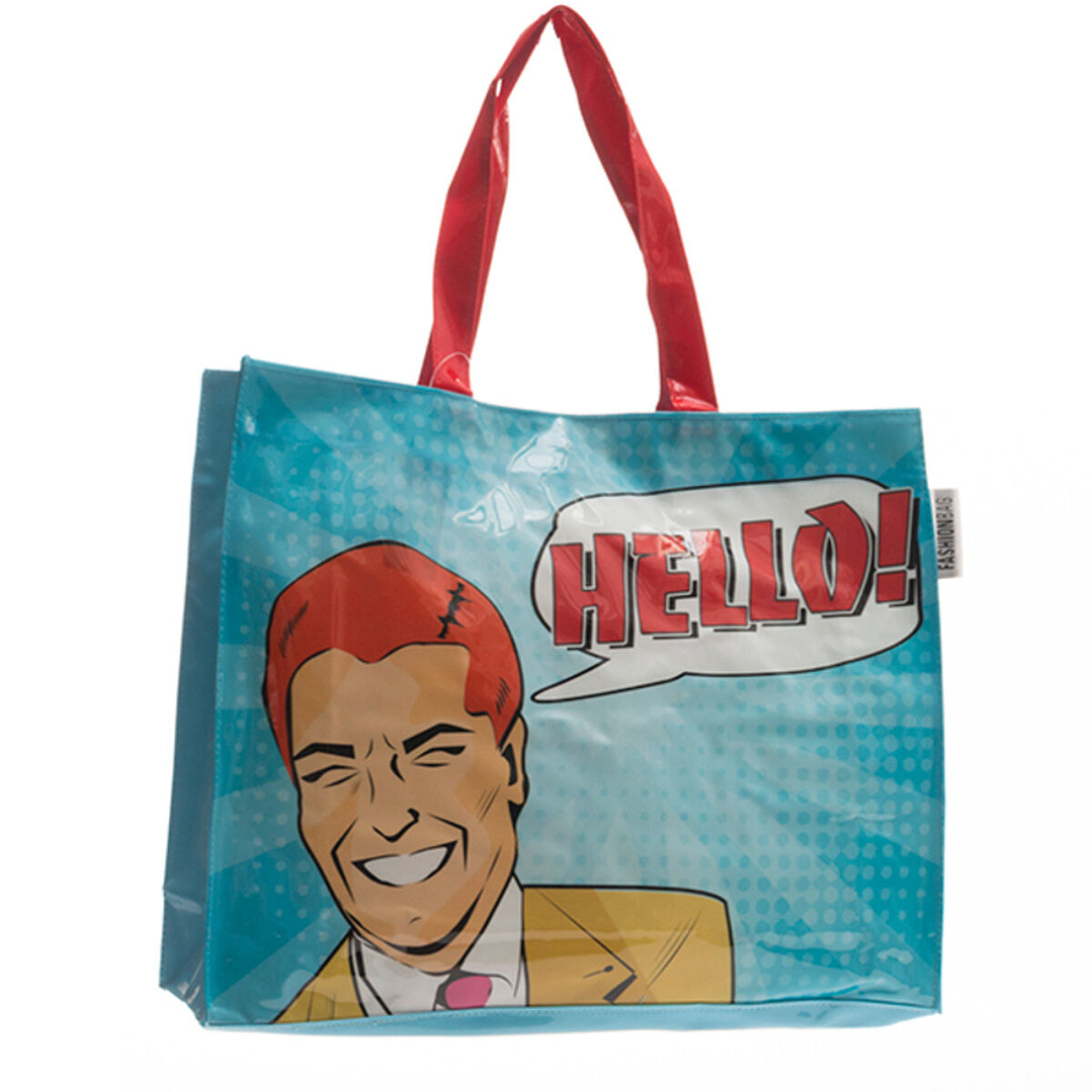 Bolsa de Playa Hello! y Wow! – Diseño Surtido, Resistente y Colorido, Ideal para Llevar tu Vajilla y Accesorios de Verano 1