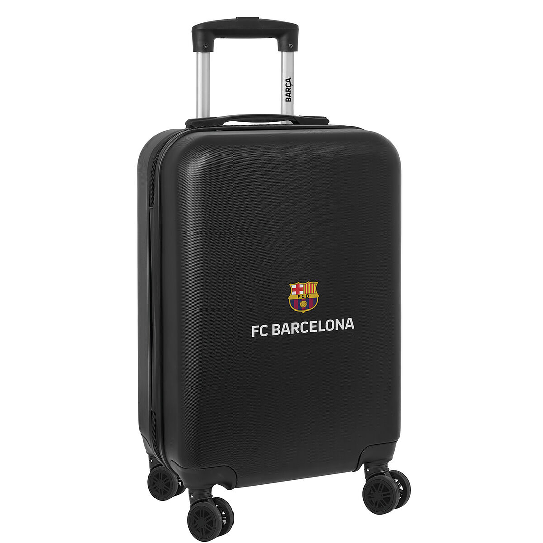 Trolley de Cabina F.C. Barcelona Negro 20'' 34,5x55x20 cm – Equipaje Deportivo, Resistente y Compacto con Ruedas 360º y Cierre de Seguridad 1
