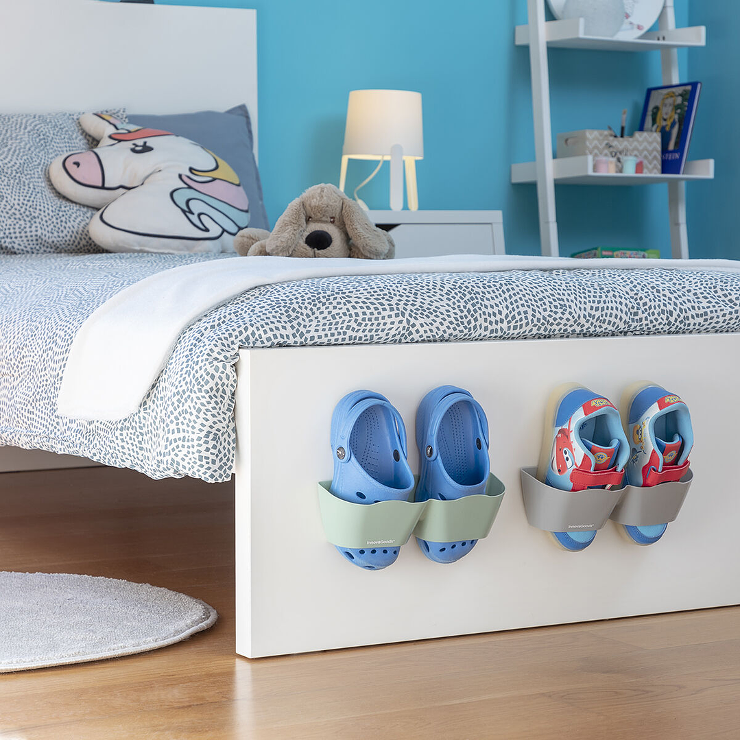 Zapateros Adhesivos Shohold InnovaGoods Pack de 4 Unidades – Organización Eficiente, Versátil y Sin Herramientas para Todo Tipo de Calzado 6