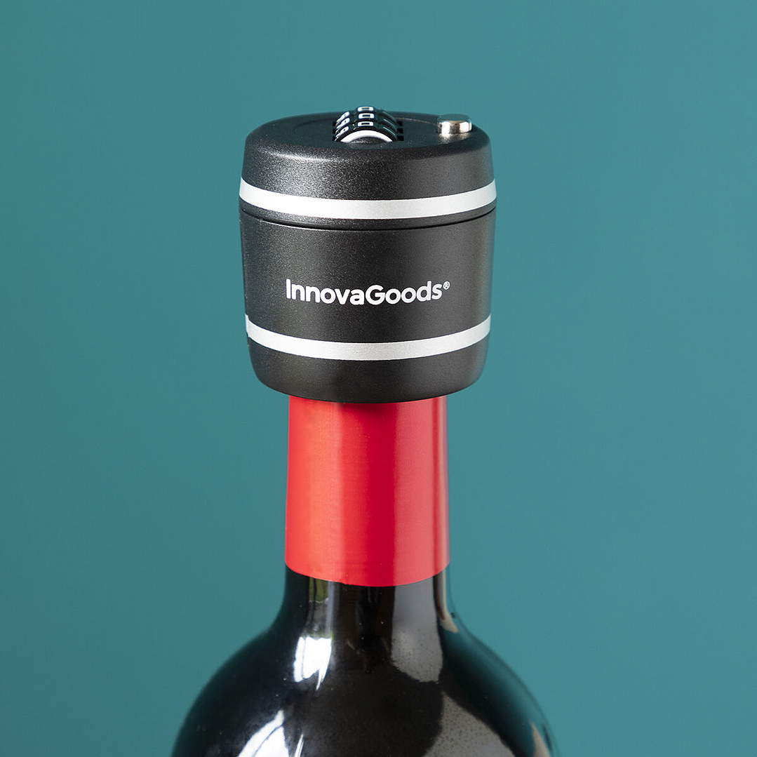 Candado para Botellas de Vino Botlock InnovaGoods con Combinación de 3 Dígitos – Seguridad Elegante, Compacta y Efectiva para Proteger el Contenido 8