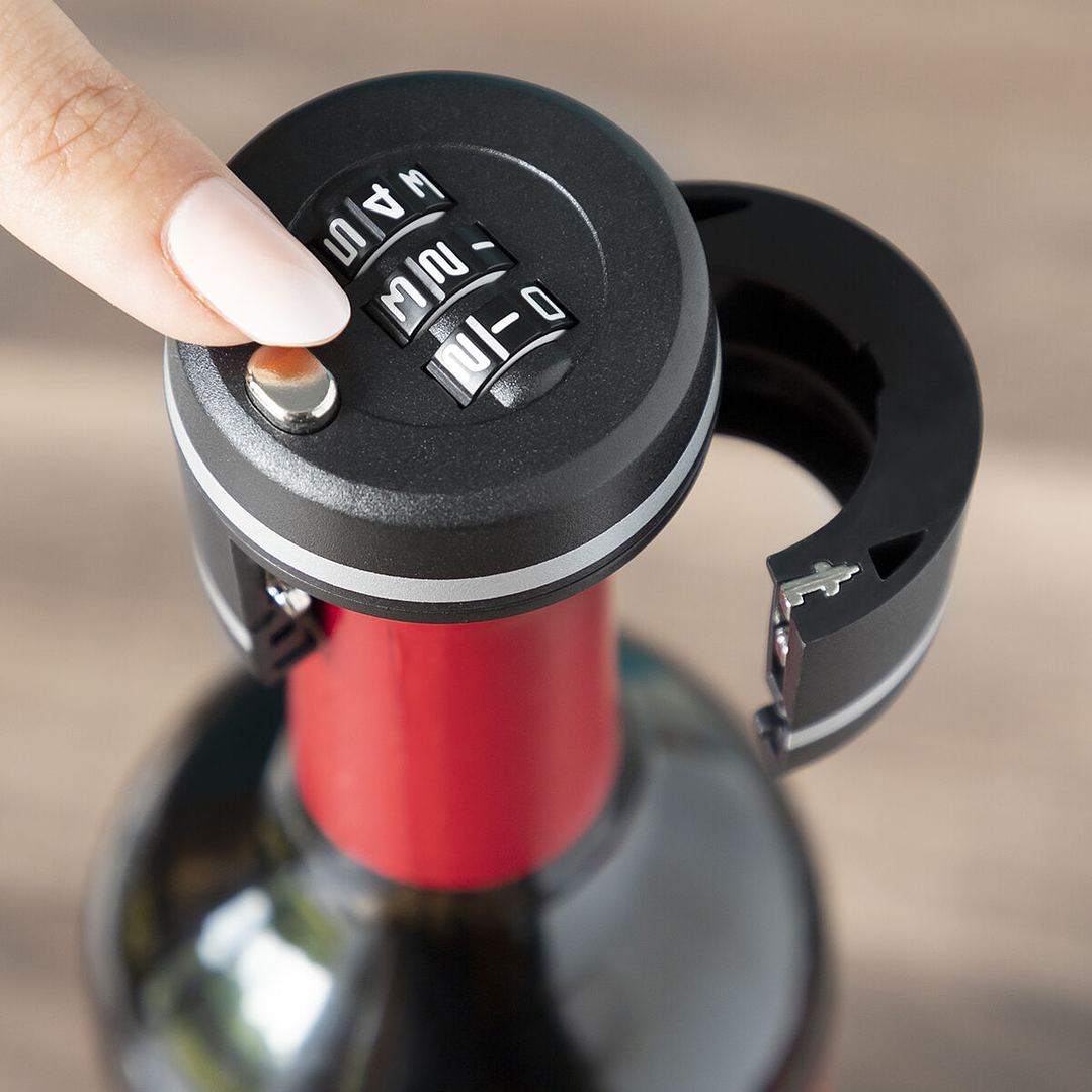 Candado para Botellas de Vino Botlock InnovaGoods con Combinación de 3 Dígitos – Seguridad Elegante, Compacta y Efectiva para Proteger el Contenido 9
