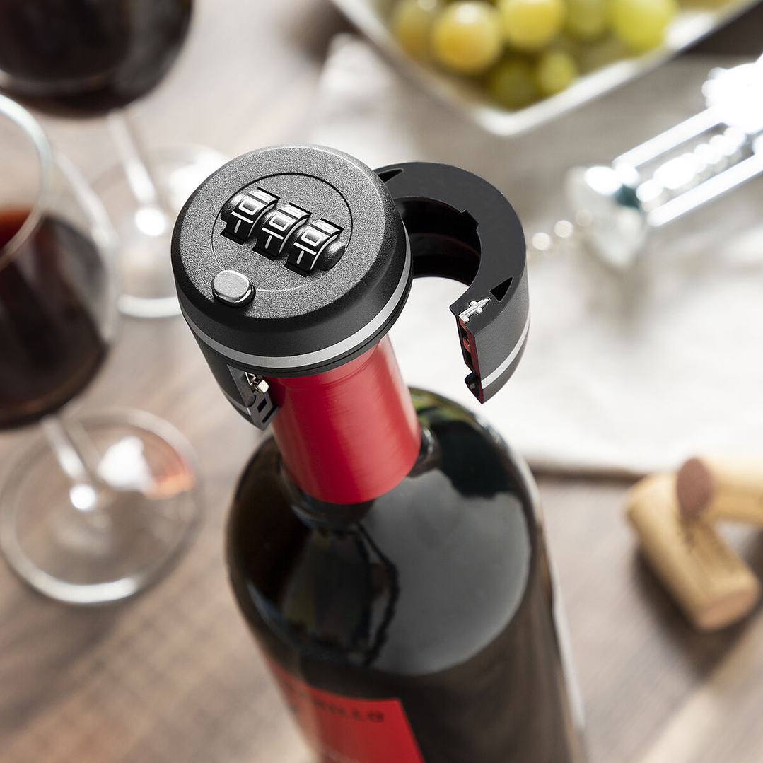Candado para Botellas de Vino Botlock InnovaGoods con Combinación de 3 Dígitos – Seguridad Elegante, Compacta y Efectiva para Proteger el Contenido 10