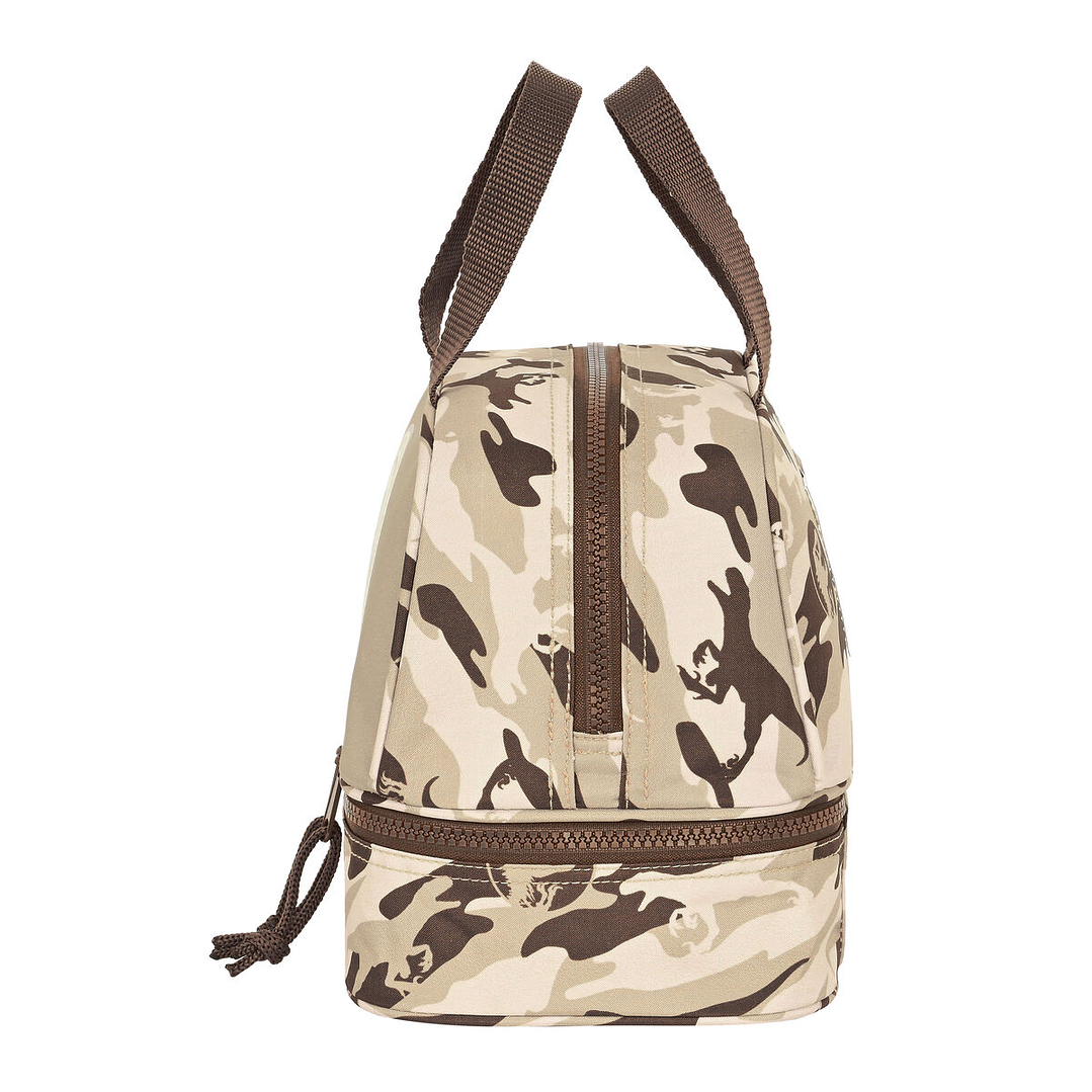 Bolsa Térmica Escolar Jurassic World Dominion Marrón 20x20x15 cm con 2 Compartimentos – Diseño Resistente, Compacto y Perfecto para el Día a Día 3