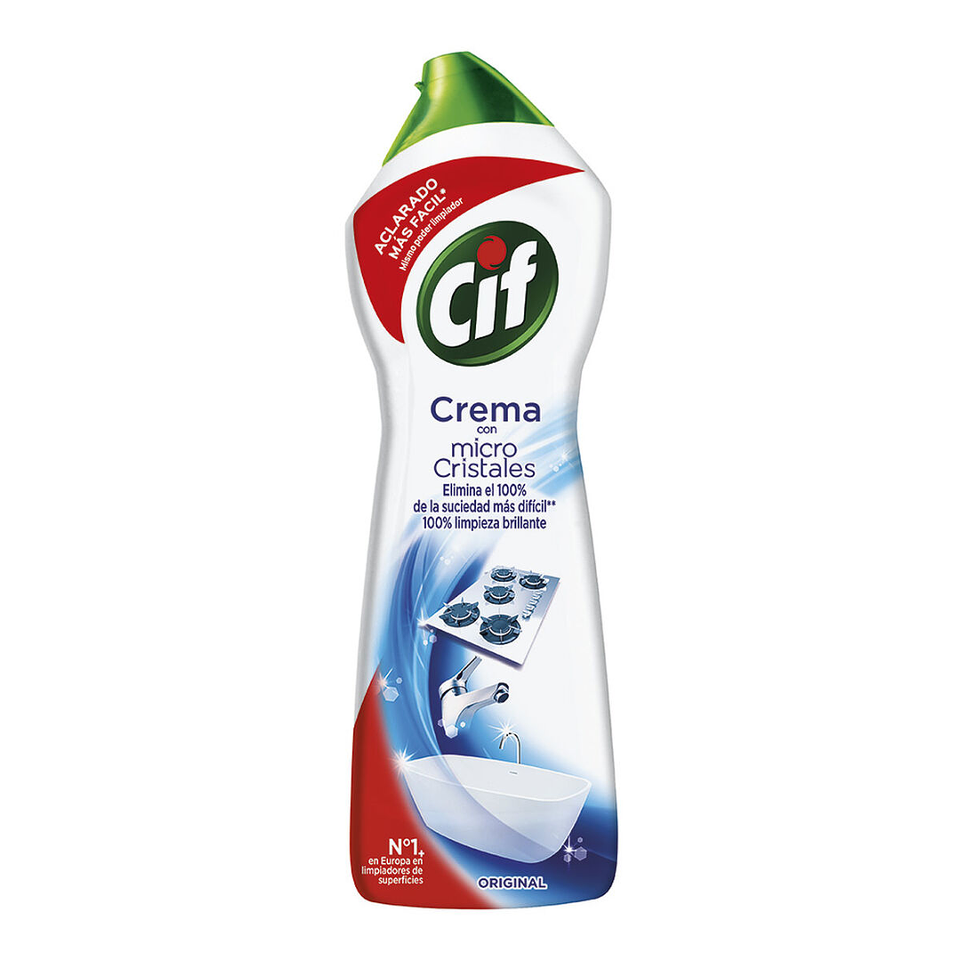 Limpiador de Superficies Cif Cream Regular 750 ml | Limpieza Profunda en Cocina y Baño 1