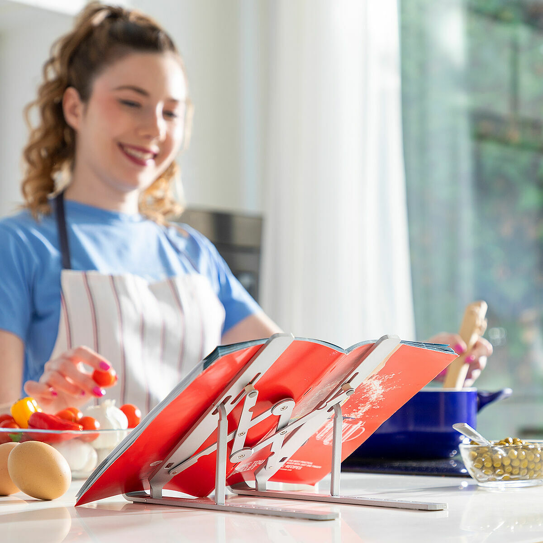 Soporte para Portátil Plegable y Regulable Flastan InnovaGoods | Ergonomía y Versatilidad en Aluminio 3