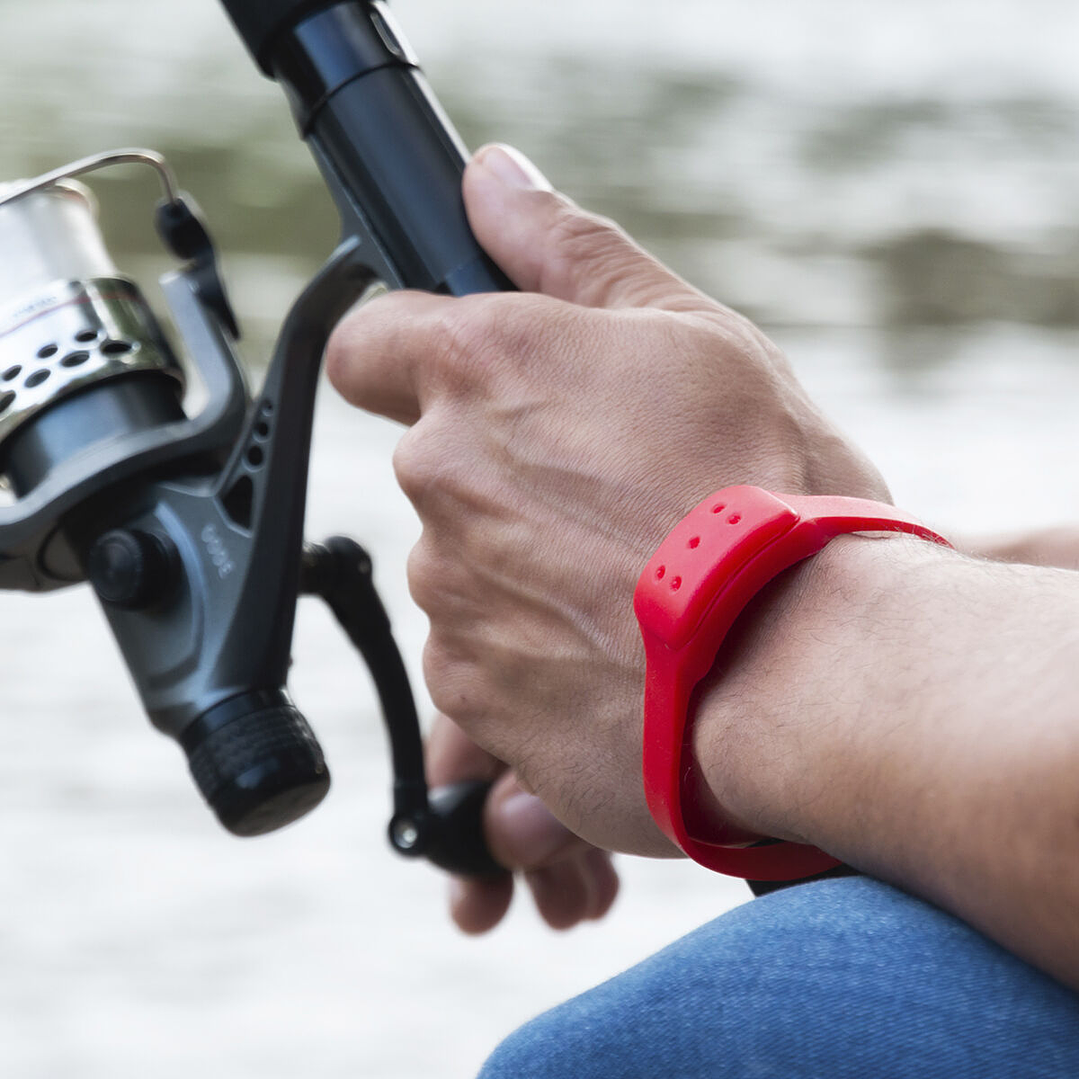 Pulsera Antimosquitos de Citronela InnovaGoods Rojo | Repelente Natural para Adultos y Niños 5