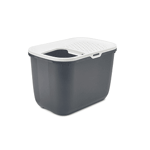 Arenero para Gatos Vadigran Blanco Antracita – Higiénico y Fácil de Limpiar