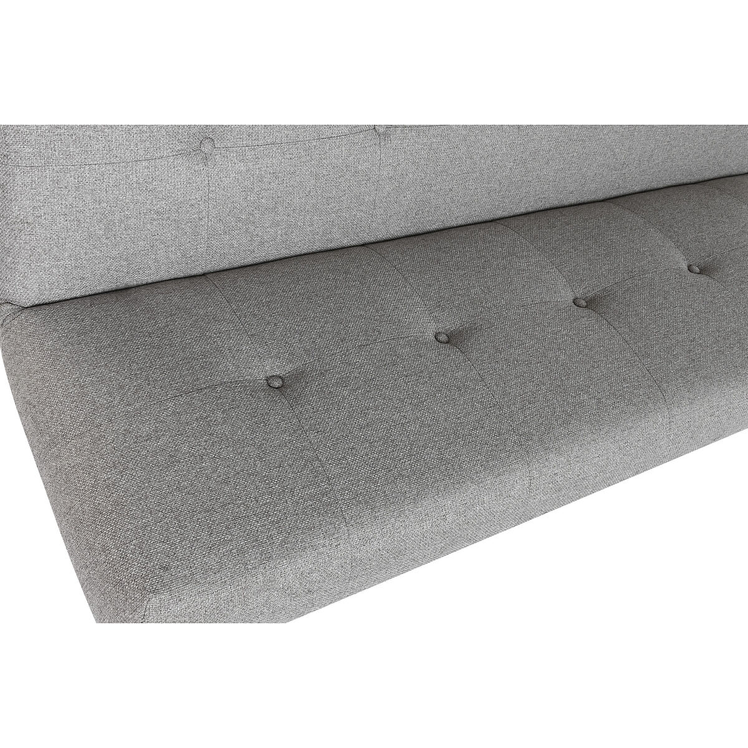 Sofá Cama Home ESPRIT 3 Plazas Gris y Crema – Diseño Scandi, Poliéster y Madera de Caucho 172 x 80 x 76 cm 9