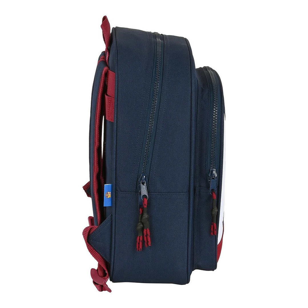 Mochila Escolar F.C. Barcelona Azul y Granate – Diseño Deportivo Unisex con Acolchado Ergonómico y Adaptable a Carro Portamochilas 2