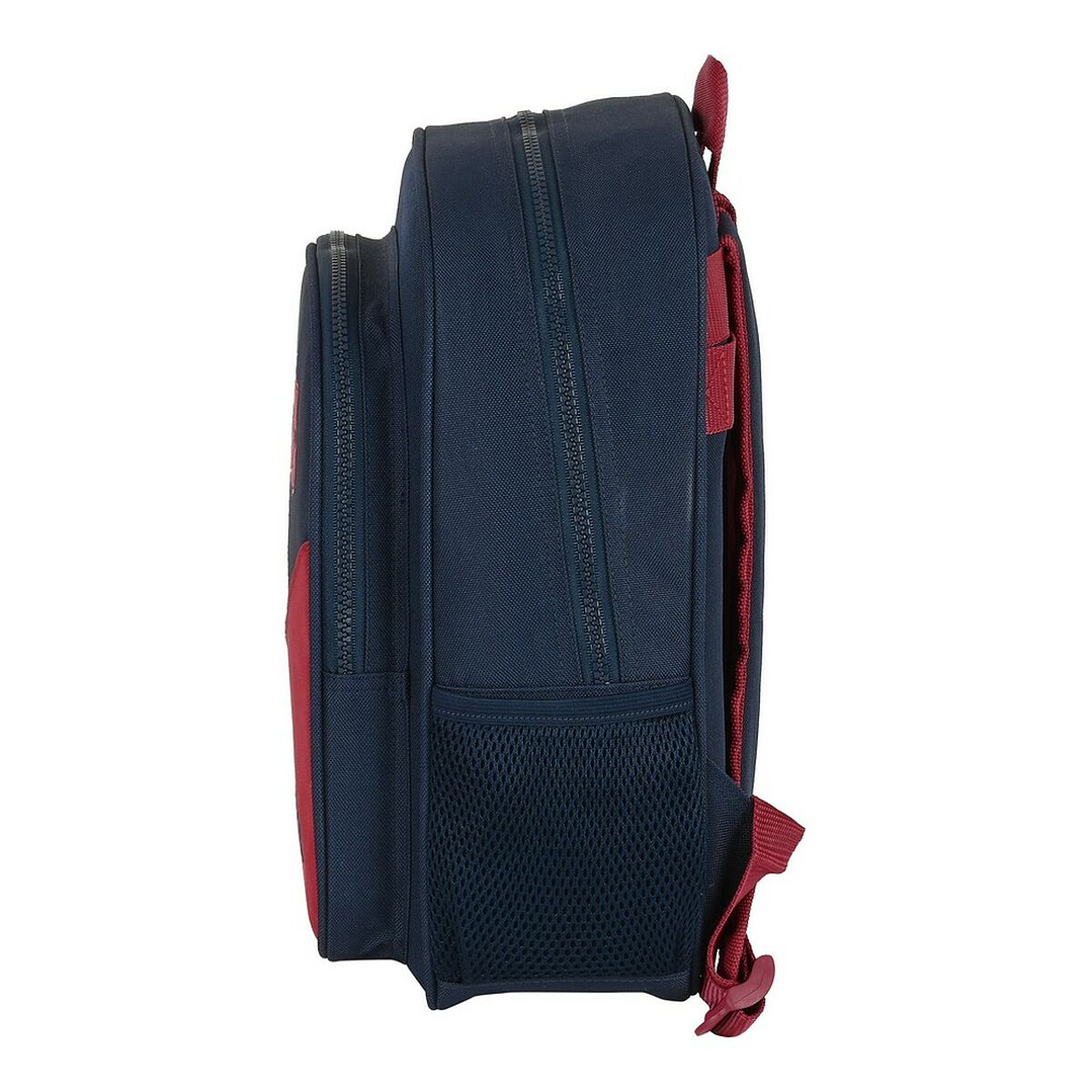 Mochila Escolar F.C. Barcelona Azul y Granate – Diseño Deportivo Unisex con Acolchado Ergonómico y Adaptable a Carro Portamochilas 3