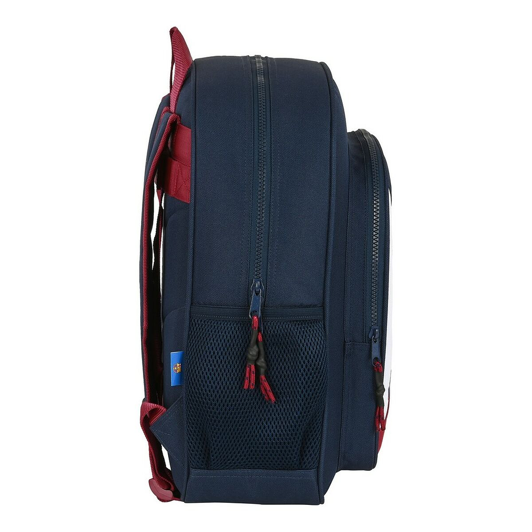 Mochila Escolar F.C. Barcelona Azul y Granate – Diseño Deportivo Unisex con Acolchado Ergonómico y Adaptable a Carro Portamochilas 2