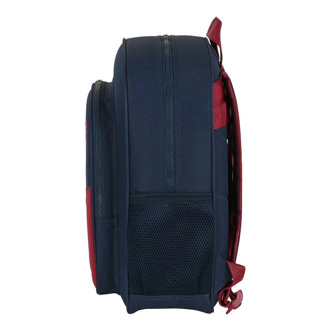 Mochila Escolar F.C. Barcelona Azul y Granate – Diseño Deportivo Unisex con Acolchado Ergonómico y Adaptable a Carro Portamochilas 3