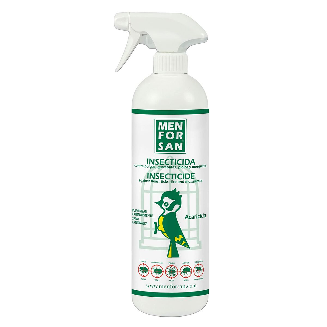 Insecticida Biodegradable Menforsan para Aves 750 ml – Protección Total contra Mosquitos, Pulgas, Piojos y Garrapatas 1