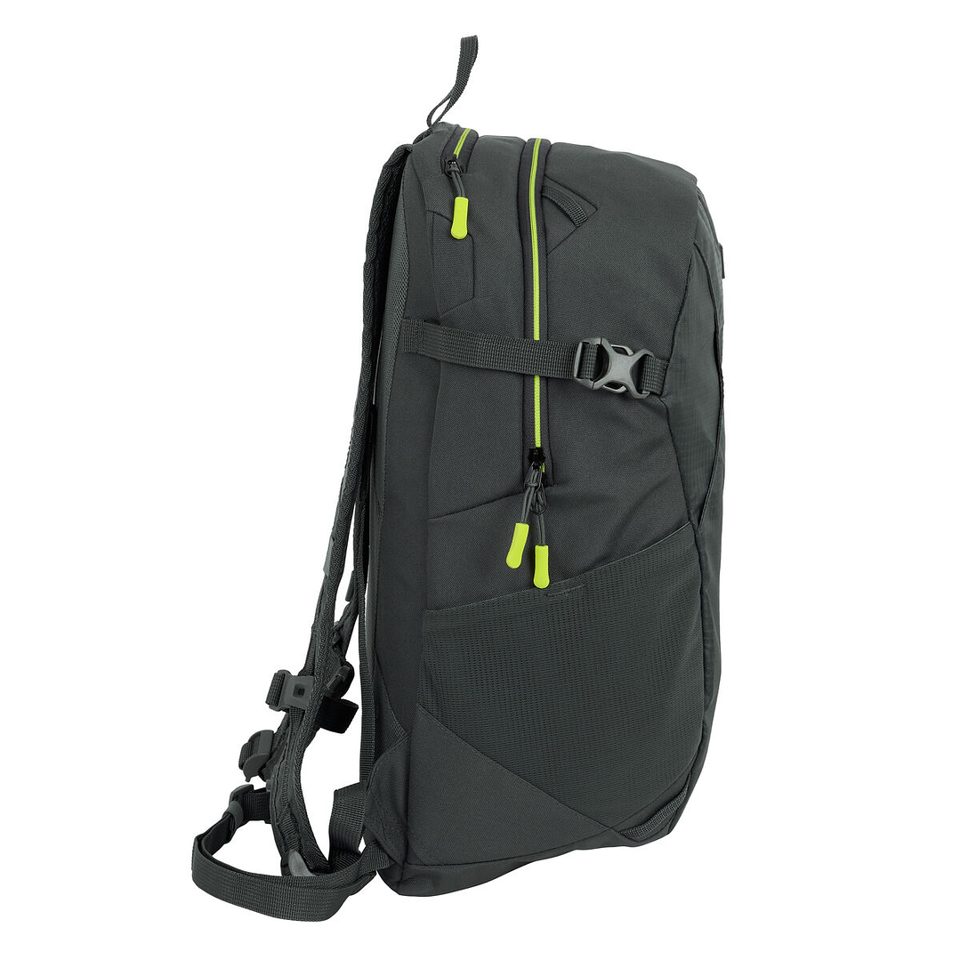 Mochila de Senderismo Safta Trekking Gris 19 L – Acolchada, Reflectante y Repelente al Agua para Uso Juvenil 27 x 46 x 15 cm 2