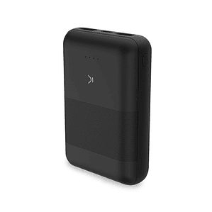 Power Bank KSIX 10000 mAh Negro – Batería Externa con Enchufe EU, Cable USB-C y Alta Potencia para Smartphone