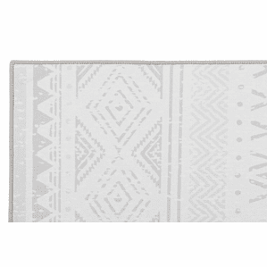 Alfombra DKD Home Decor Gris Diseño Ikat 160 x 230 cm en Poliéster de Alta Calidad