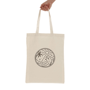 Bolso Versa Blanco con Diseño Verano – Estilo Fresco y Funcional para Cocina o Uso Diario en Poliéster y Algodón 36 x 48 x 36 cm