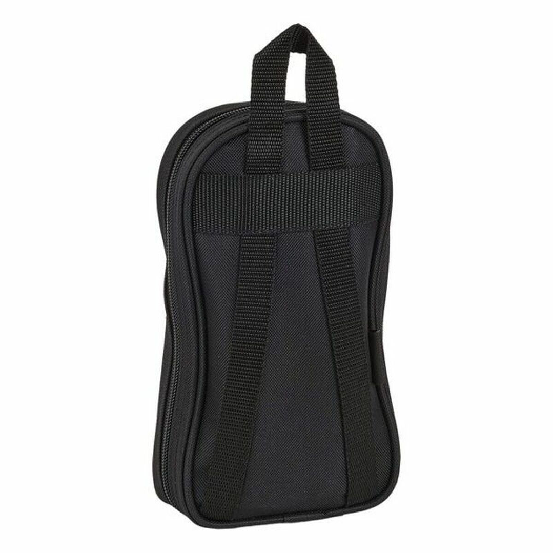 Plumier Mochila F.C. Barcelona Negro – Estuche Escolar Deportivo con Asa Superior, 33 Piezas y Bolsillo Frontal, Poliéster 600D 2