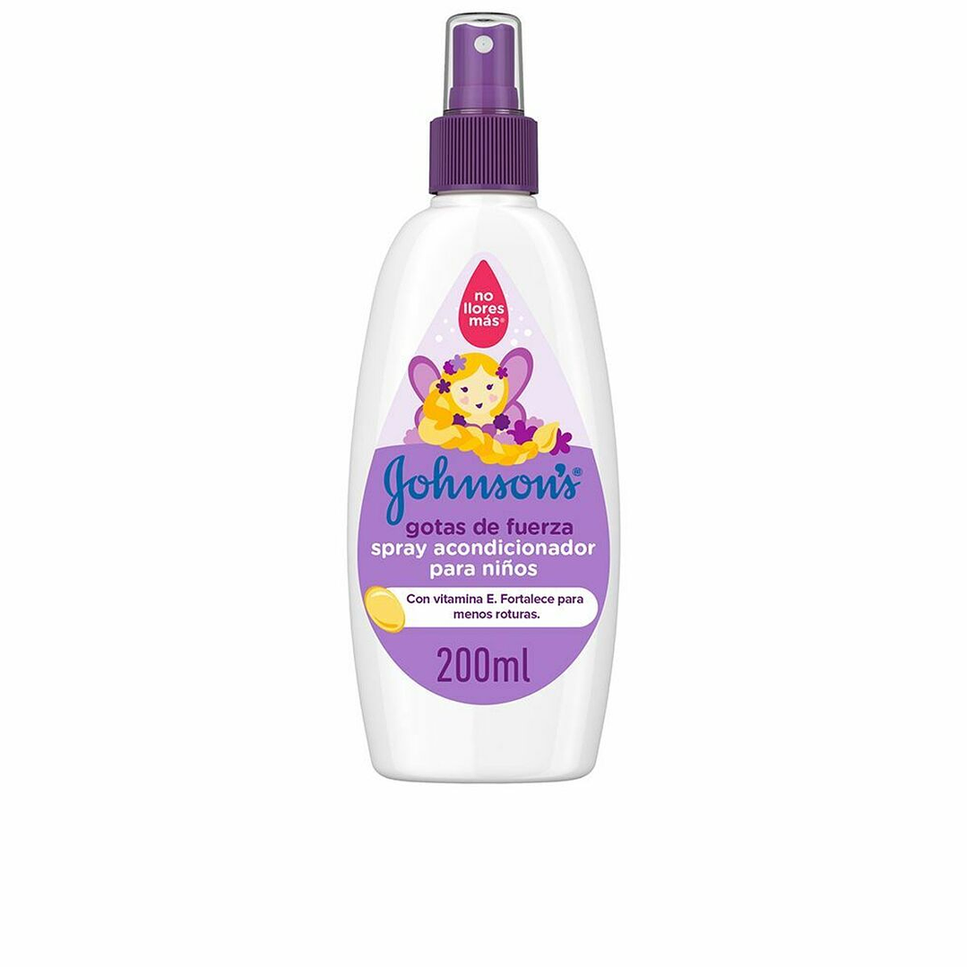 Acondicionador Fortificante Johnson's Spray Infantil 200 ml – Desenredante Suave con Vitamina E para Cabello Fuerte y Saludable desde la Infancia 1