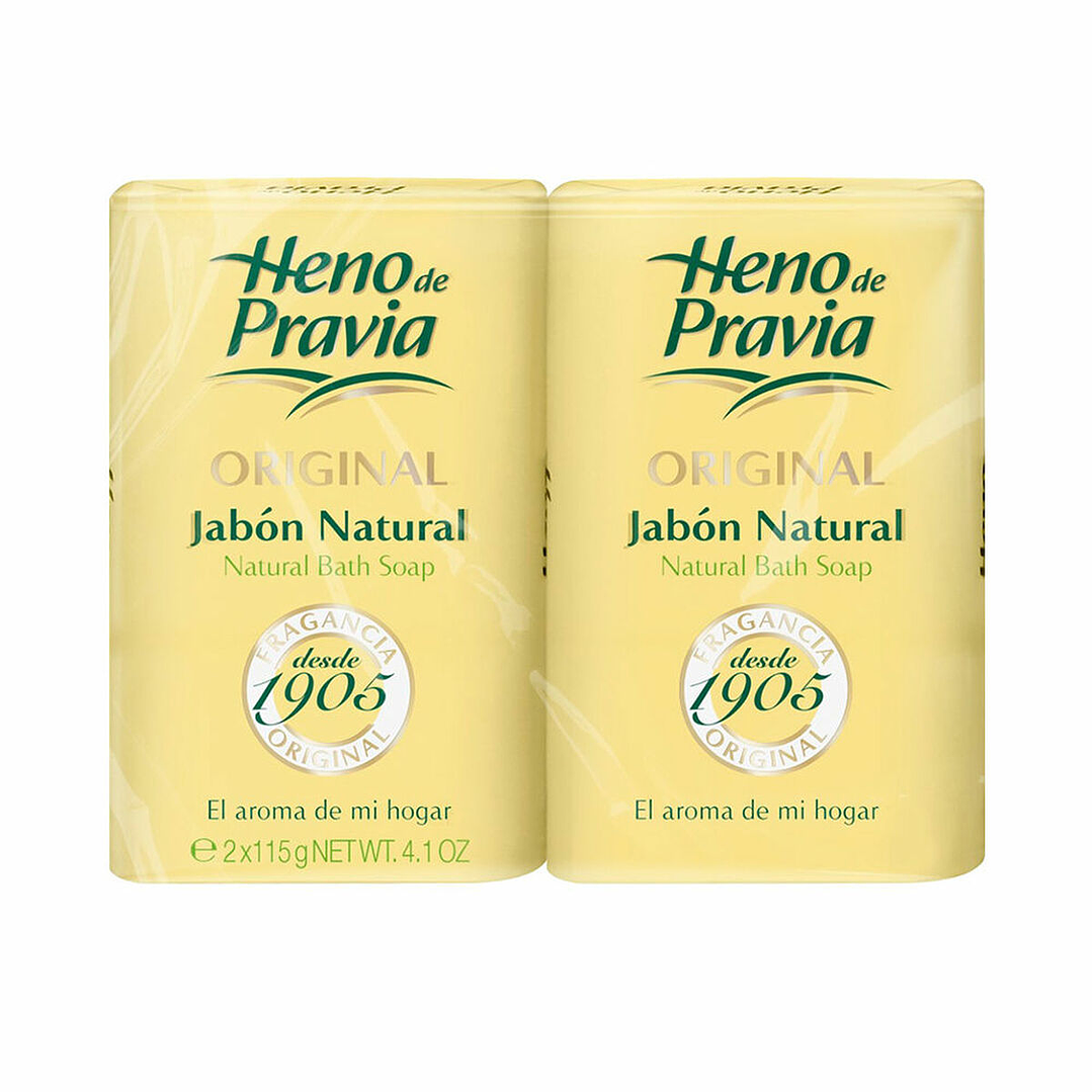 Pastilla de Jabón Natural Heno de Pravia ORIGINAL 2 Unidades 115 g – Aroma Clásico y Cuidado Diario para Todo Tipo de Piel 1