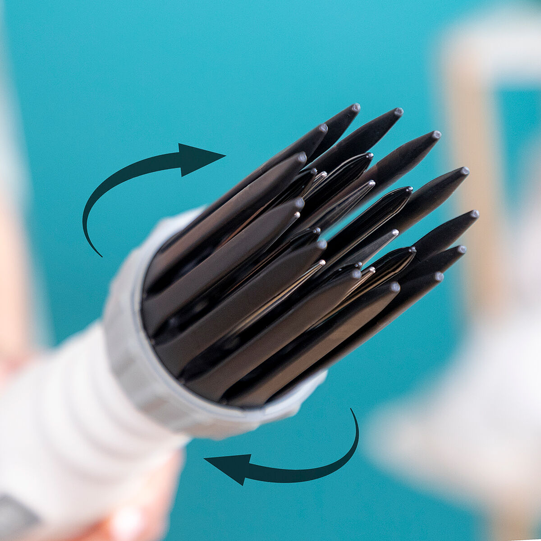 Cepillo Secador, Moldeador y Rizador de Pelo 3 en 1 Dryple InnovaGoods 550 W – Styling Profesional en Casa con Volumen, Brillo y Protección Antiencrespamiento 8