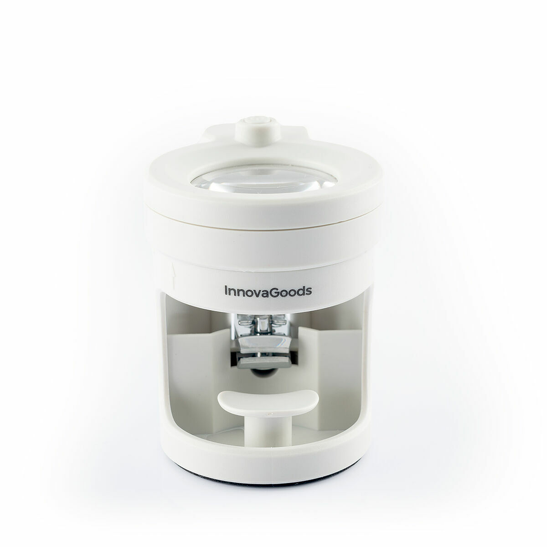 Cortaúñas con Luz LED, Lupa y Lima Clail InnovaGoods – Corte Preciso y Seguro con Aumento x8, Iluminación y Lima Metálica para Uñas Perfectas 3