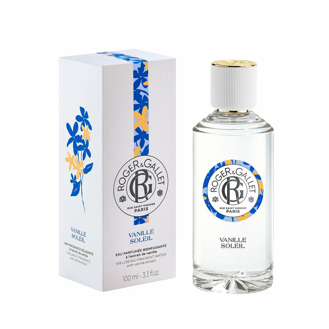 Perfume Unisex Roger & Gallet Vainille Soleil EDT 100 ml – Fragancia Floral Ambarada con Vainilla, Almizcle y Notas Marinas para Uso Diario 1