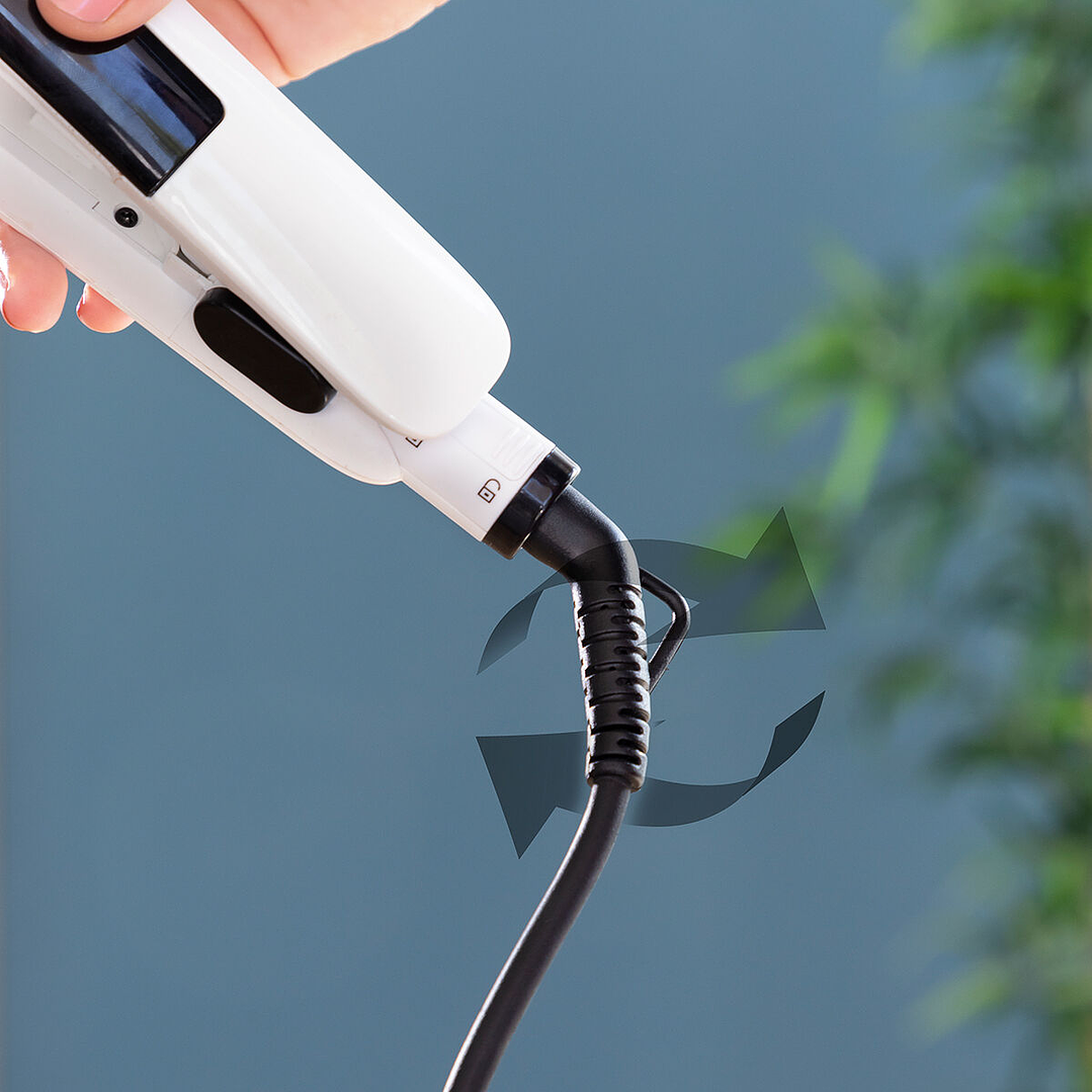 Plancha de Pelo Cerámica con Vapor Stemio InnovaGoods 36 W – Alisado Profesional con Placas 3D, Pantalla LED y Función Vapor para Cabello Suave y Sin Encrespamiento 9