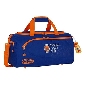 Bolsa Deporte Valencia Basket Azul Naranja 50 cm