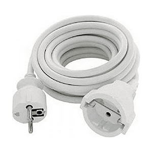 Cable Alargador Schuko Silver Electronics 5 m Blanco