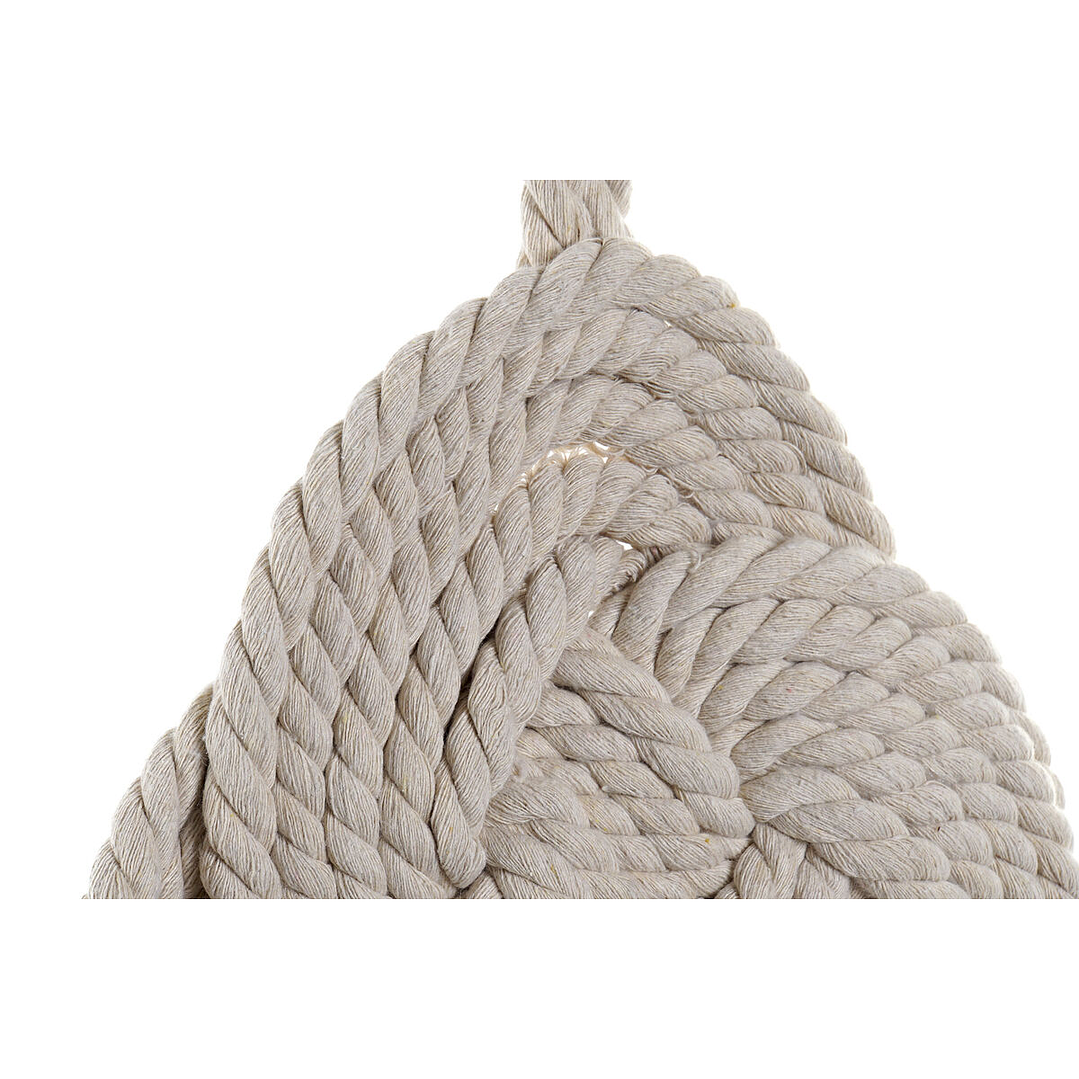 Decoración de Pared DKD Home Decor Boho Cuerda Trenzada Natural 67 cm 2