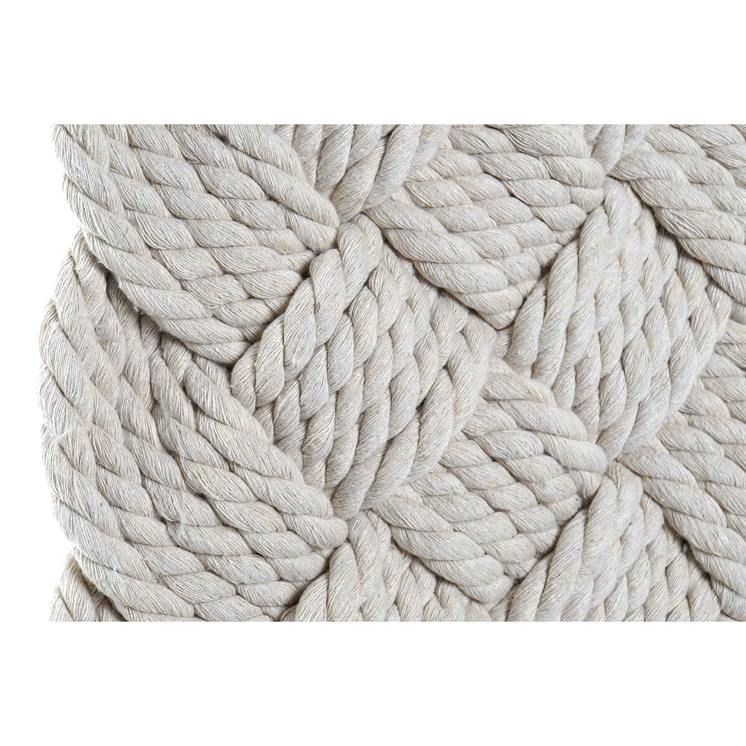 Decoración de Pared DKD Home Decor Boho Cuerda Trenzada Natural 67 cm 3