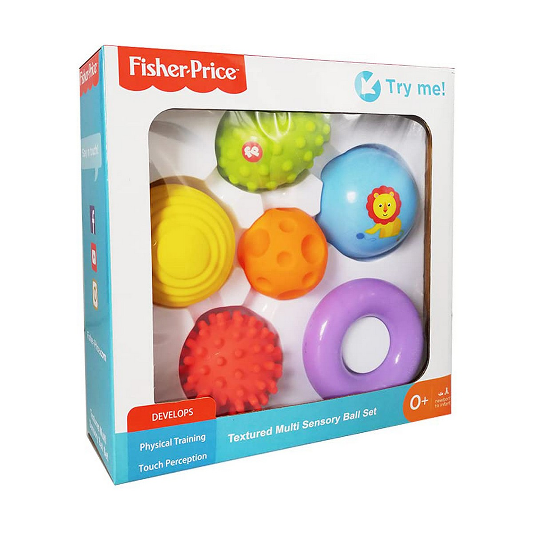 Pelotas Sensoriales Fisher-Price Bebé 6 Piezas Multicolor +0 Meses 2