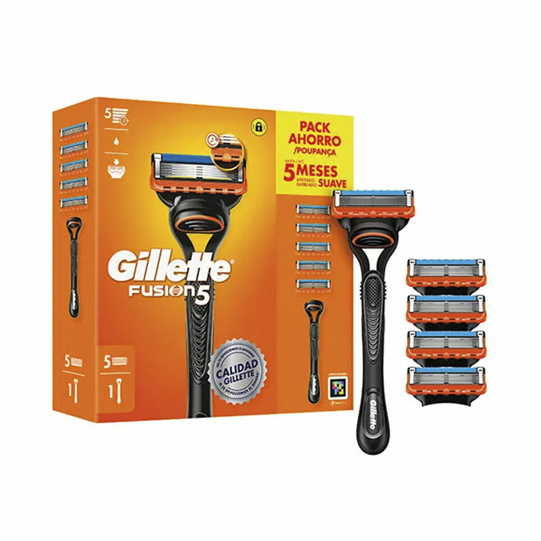 Maquinilla Gillette FUSION5 Hombre Unisex con 5 Cuchillas de Recambio 1