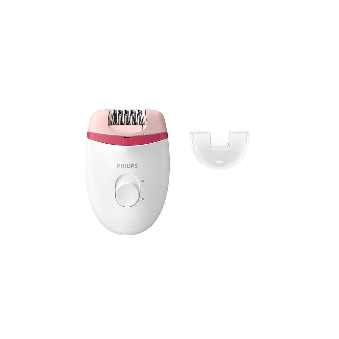 Depiladora Philips BRE235/00 Satinelle Rosa con Cable Lavable 1
