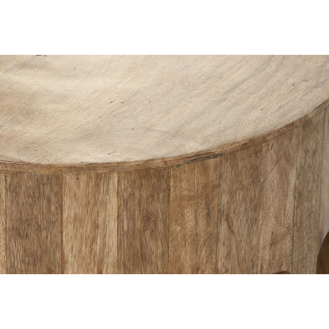 Mesa Auxiliar Home ESPRIT Madera de Mango Marrón 46x46x38 cm 3