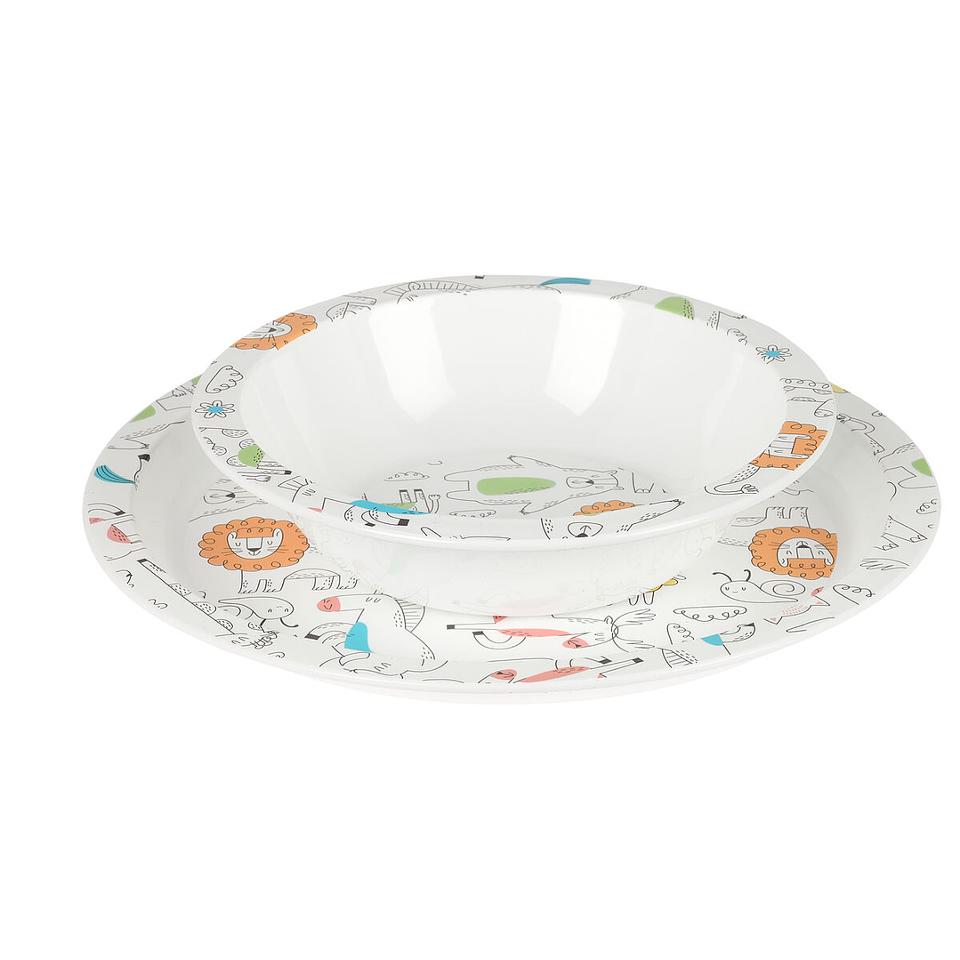 Set Vajilla Infantil Safta Zoo 5 Piezas – Colorido y Funcional 2