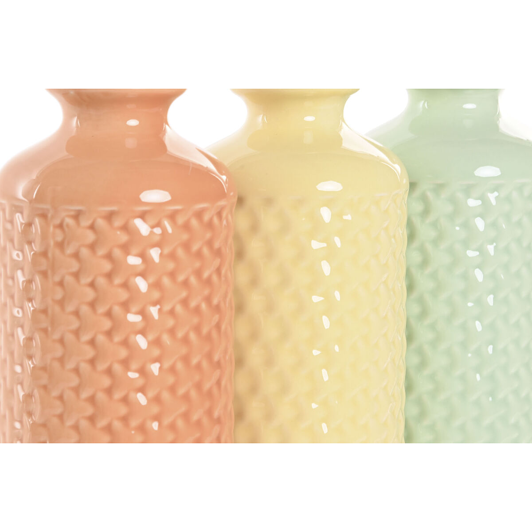 Jarrones Decorativos ESPRIT Dolomita 19 cm (3 Uds) – Estilo y Color 3