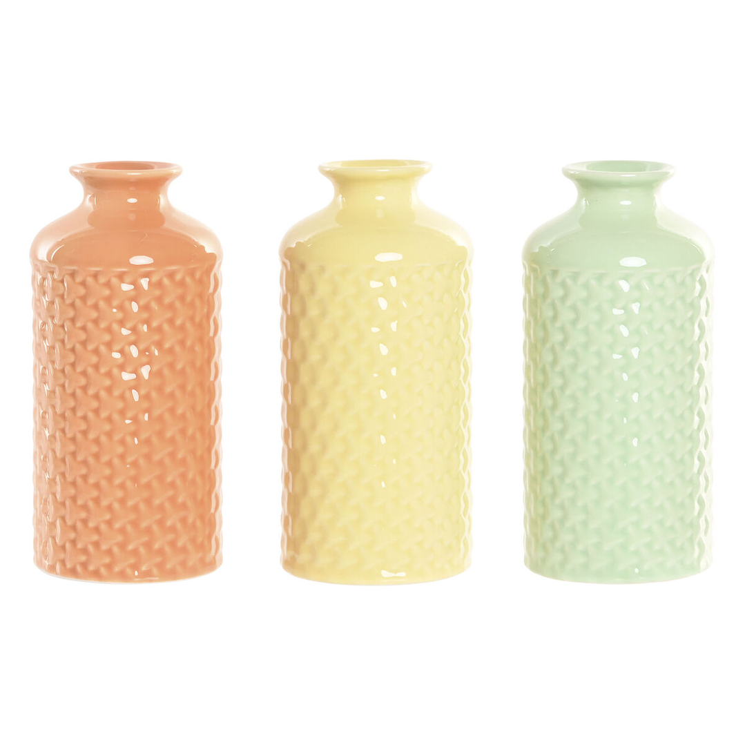Jarrones Decorativos ESPRIT Dolomita 19 cm (3 Uds) – Estilo y Color 1