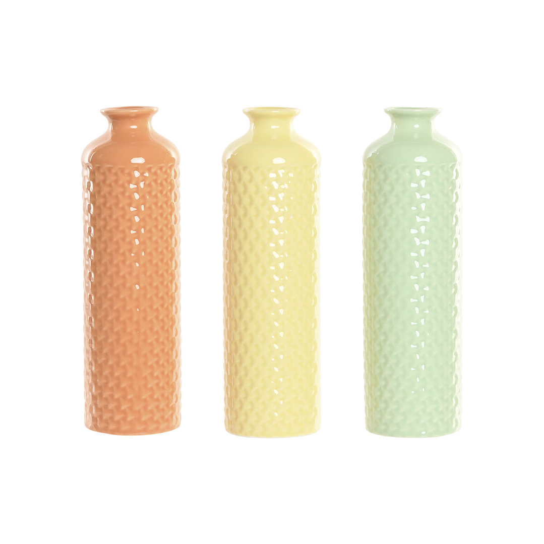 Jarrones Decorativos ESPRIT Dolomita 30 cm (3 Uds) – Estilo Natural 1