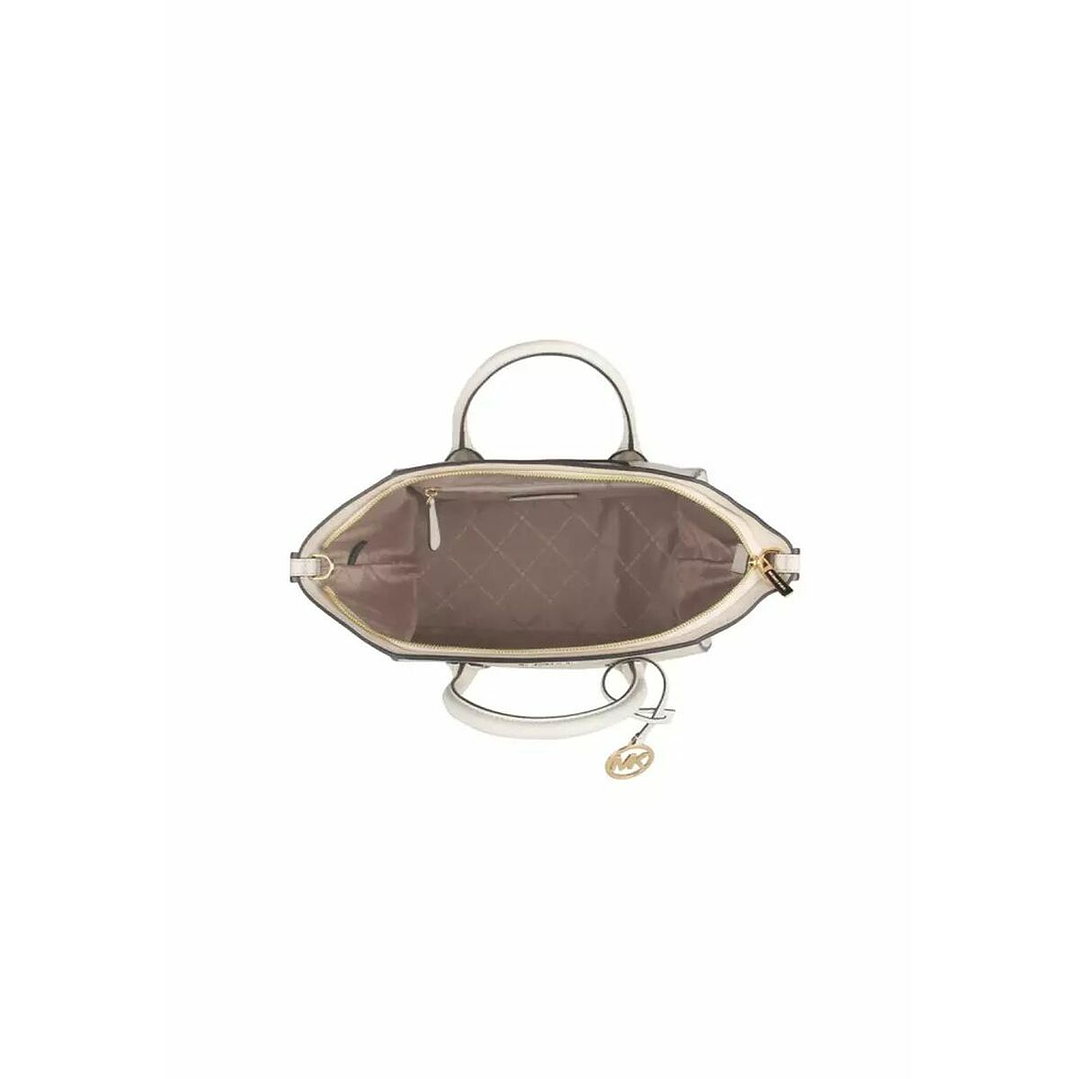 Bolso de Mano Michael Kors Avril Beige Mujer 2