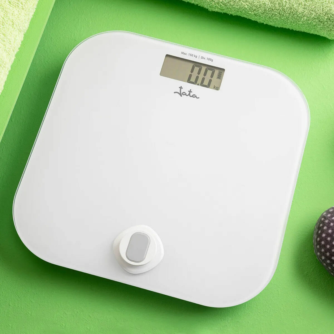Báscula Digital Baño JATA HBAS1907 Cristal Blanco 180 kg 4