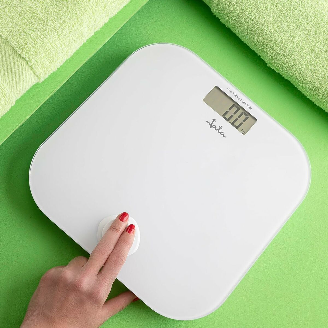 Báscula Digital Baño JATA HBAS1907 Cristal Blanco 180 kg 7