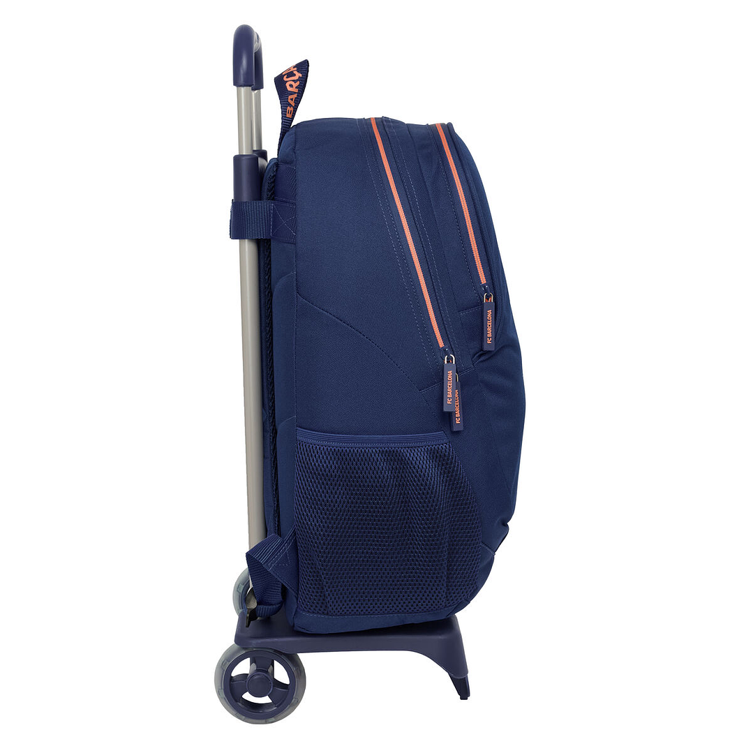 Mochila Escolar F.C. Barcelona Azul Marino con Carro 32 cm 5