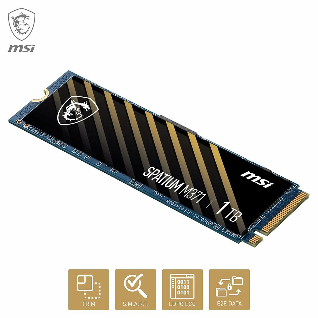 Disco Duro SSD MSI SPATIUM M371 1 TB M.2 NVMe 6